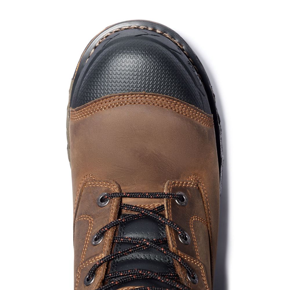 Bocanci De Muncă Timberland Barbati Maro/Negrii - Pro® Boondock 6\" Comp Toe - Romania - IOYHPJ462